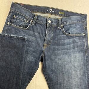 7 For All Mankind Brett Bootcut Jeans Men’s 36x34 (Tagged 34)